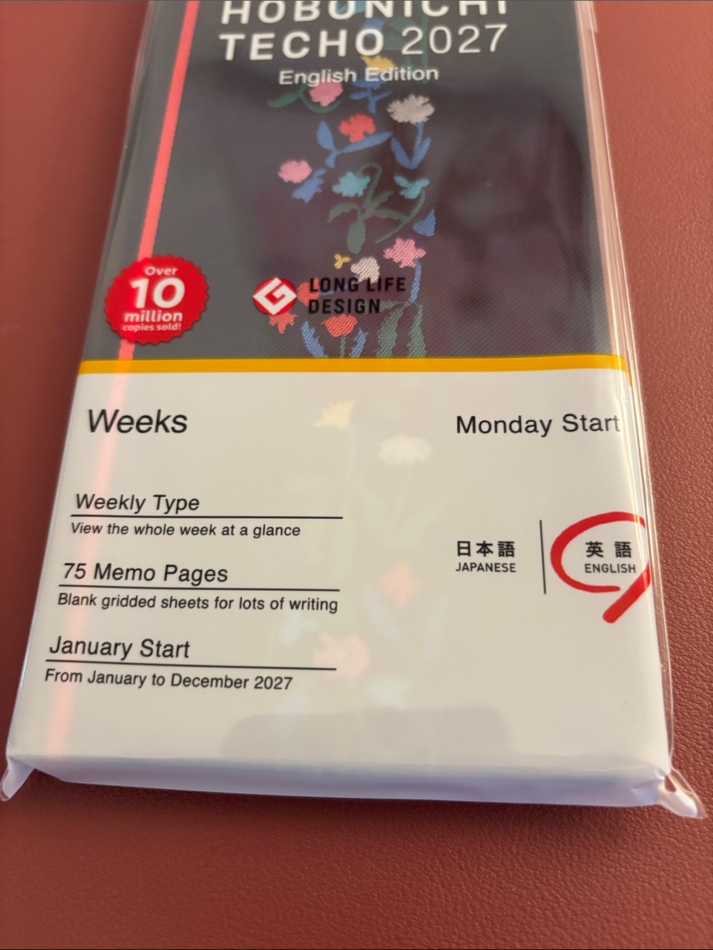 Hobonichi Techo Weeks 2027 - Yoshie Watanabe: Petit Bloom NEW original package - Picture 9 of 11